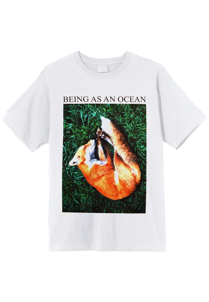 Being As An Ocean Sleeping Fox White T-Shirt