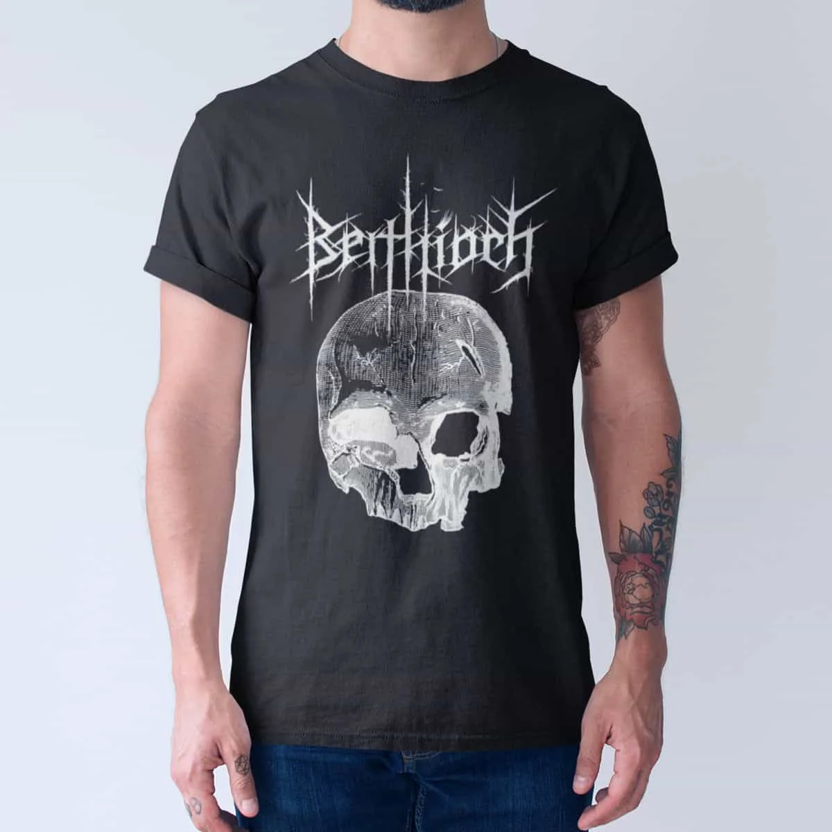 Beithioch Ghosts of a World Long Forgotten Cover T-Shirt, Black Metal Merch