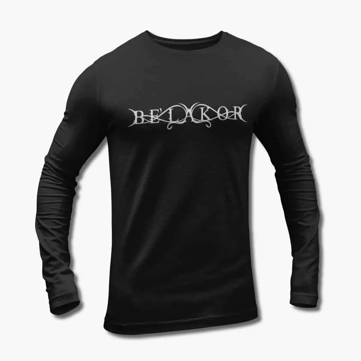 Belakor Long Sleeve T-Shirt, Be'lakor Logo Black Longsleeve T-Shirt, Melodic Death Metal Merchandise