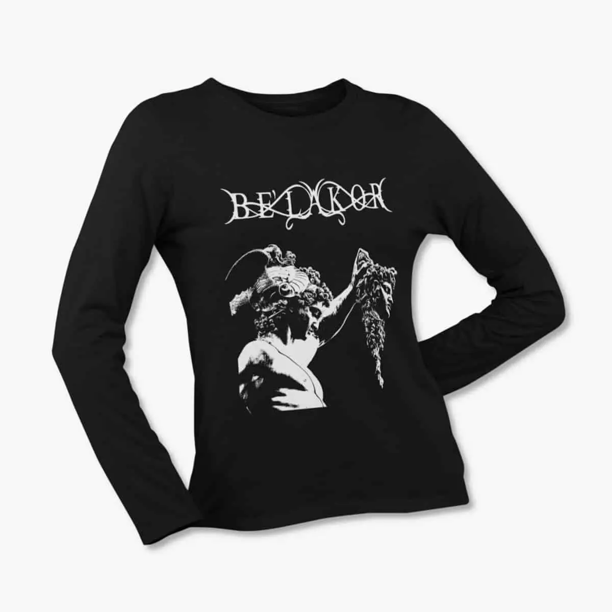 Belakor Long Sleeve T-Shirt, Be'lakor Stones Reach Black Longsleeve T-Shirt, Melodic Death Metal Merchandise