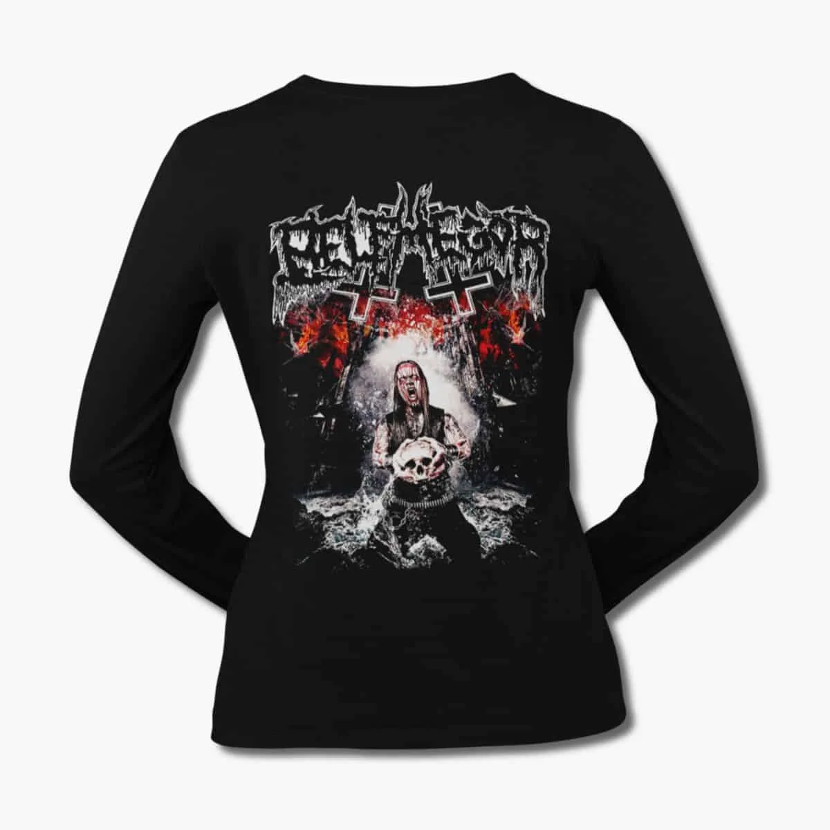 Belphegor Band Long Sleeve T-Shirt, Belphegor Artwork Black Longsleeve T-Shirt, Black Metal Merchandise
