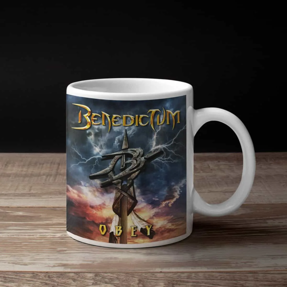 Benedictum Coffee Mug, Benedictum Obey Coffee Mug
