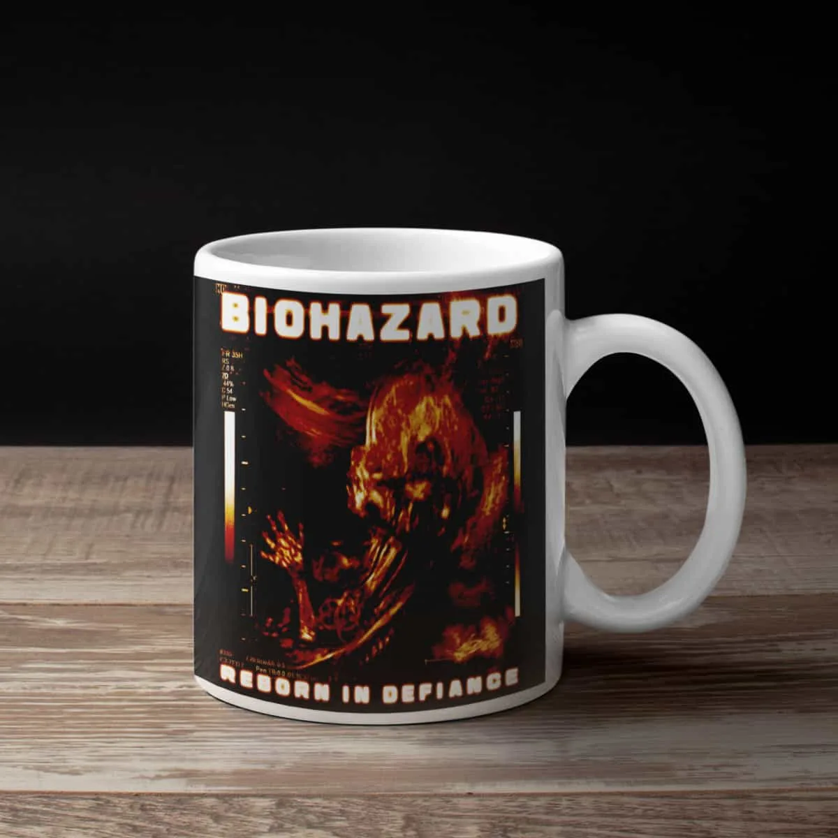 Biohazard Coffee Mug, Biohazard Reborn In Defiance Coffee Mug