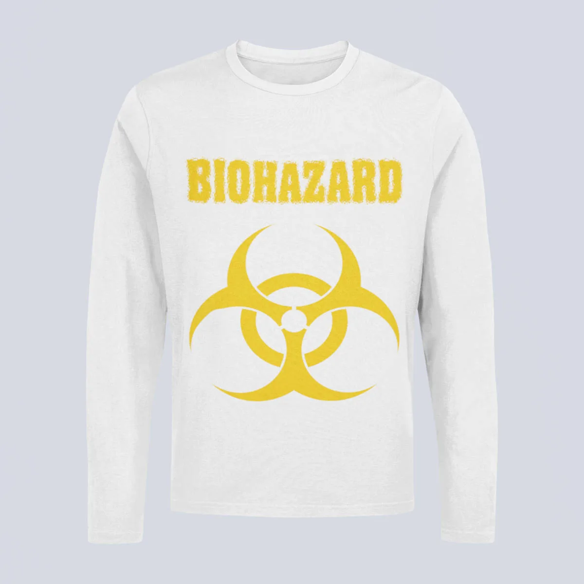 Biohazard Long Sleeve T-Shirt, Biohazard Band Logo White Long Sleeve, Thrash Metal Merchandise