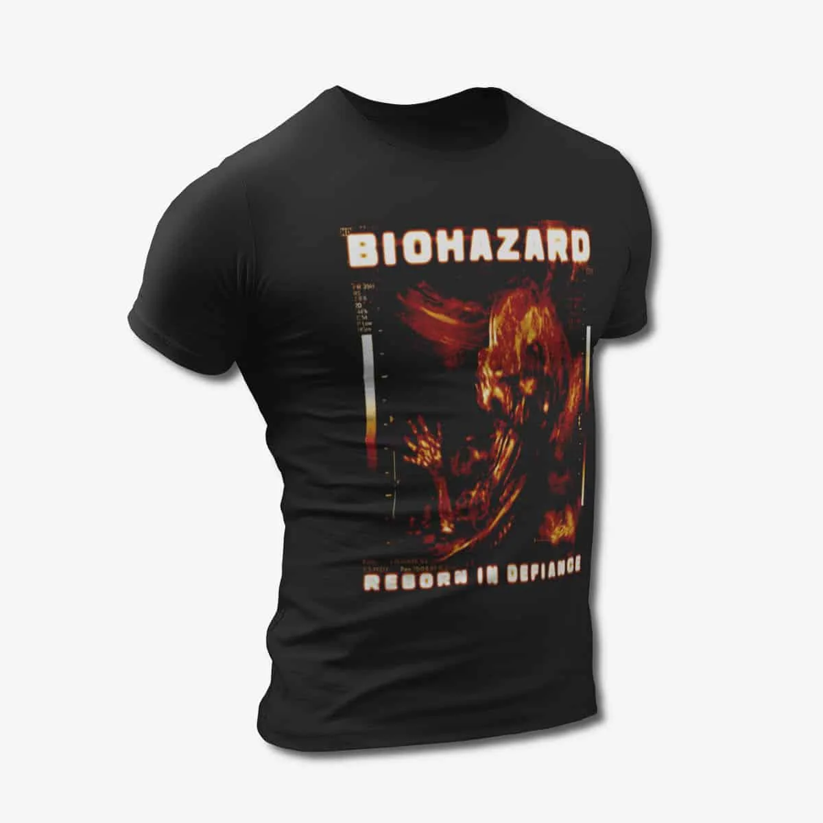 Biohazard T-Shirt, Biohazard Reborn In Defiance Black T-Shirt, Hardcore Punk Merchandise