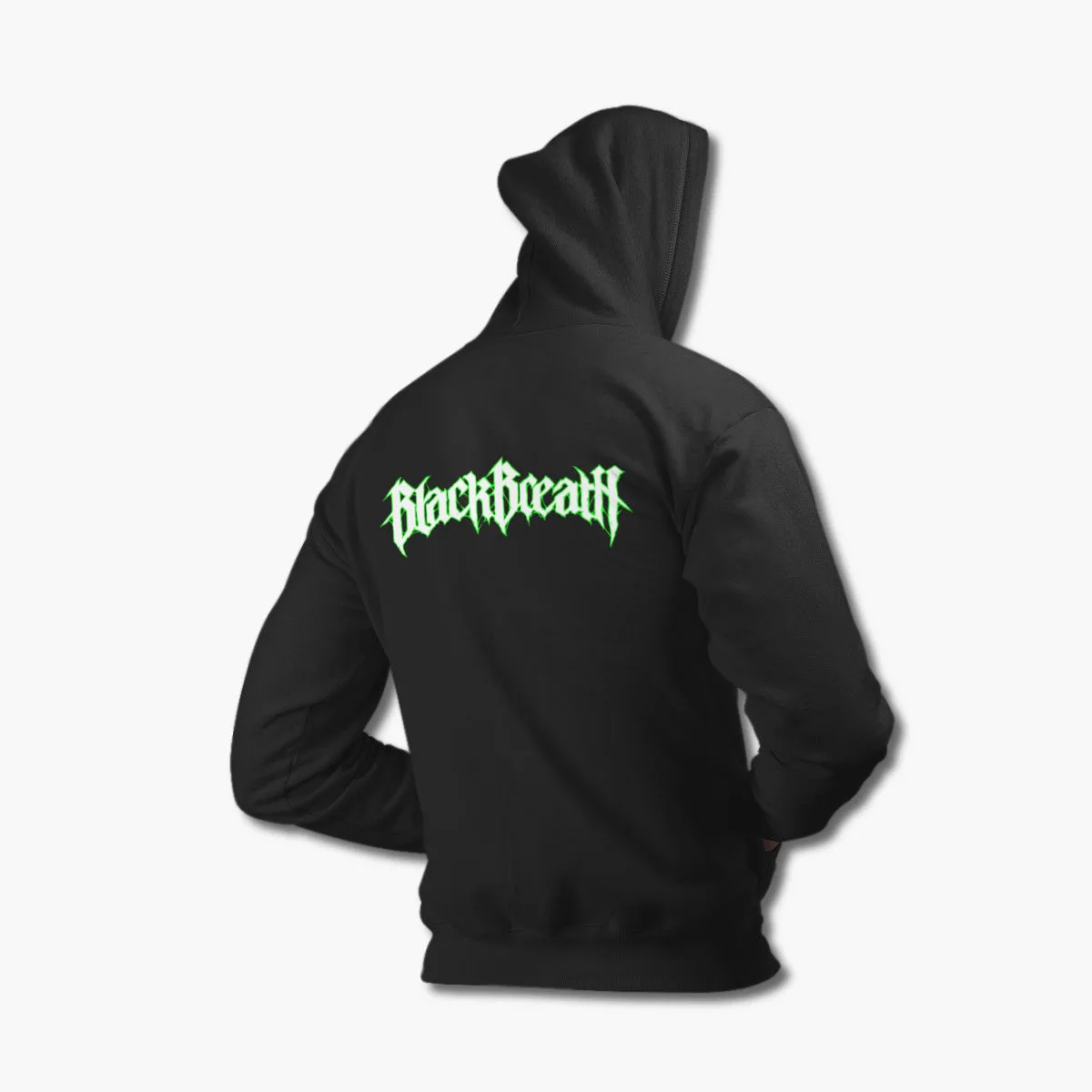 Black Breath Hoodie, Black Breath Logo Black Hoodie, Death Metal Merchandise
