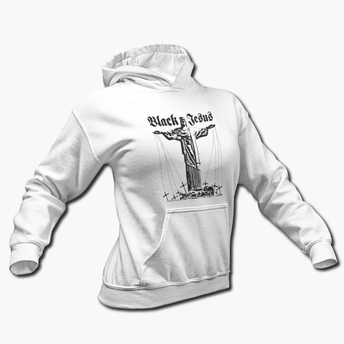 Black Jesus Band Hoodie, Black Jesus Malevolence Rising Hooded Sweatshirt, Death Metal Merch