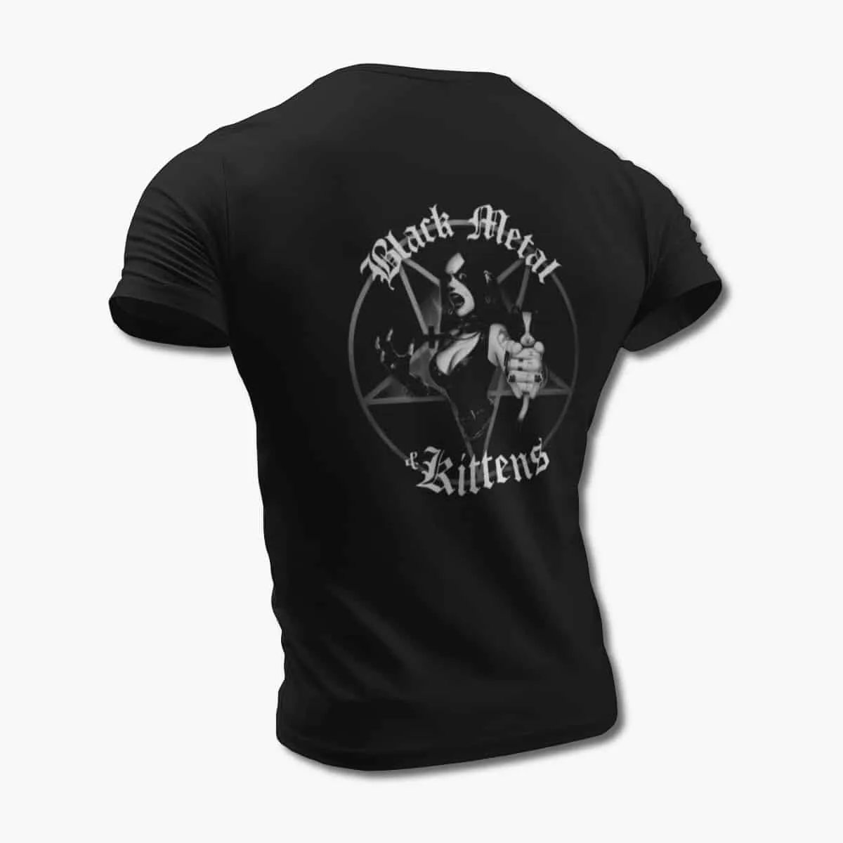 Black Metal and Kittens T-Shirt, Black Metal and Kittens Black T-Shirt, Black Metal Merchandise