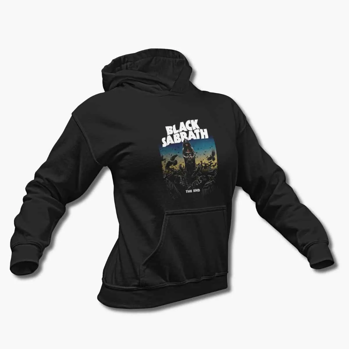Black Sabbath Hoodie, Black Sabbath The End World Tour Black Hooded Pullover, Heavy Metal Merchandise