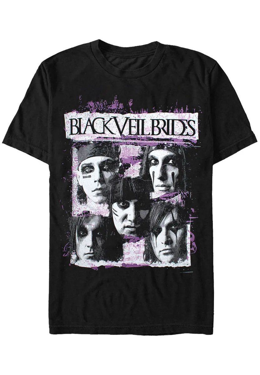 Black Veil Brides Grunge Faces T-Shirt