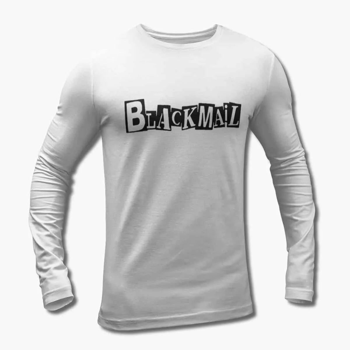 Blackmail Band Long Sleeve T-Shirt, Blackmail Logo Longsleeve T-Shirt, Heavy Metal Merch