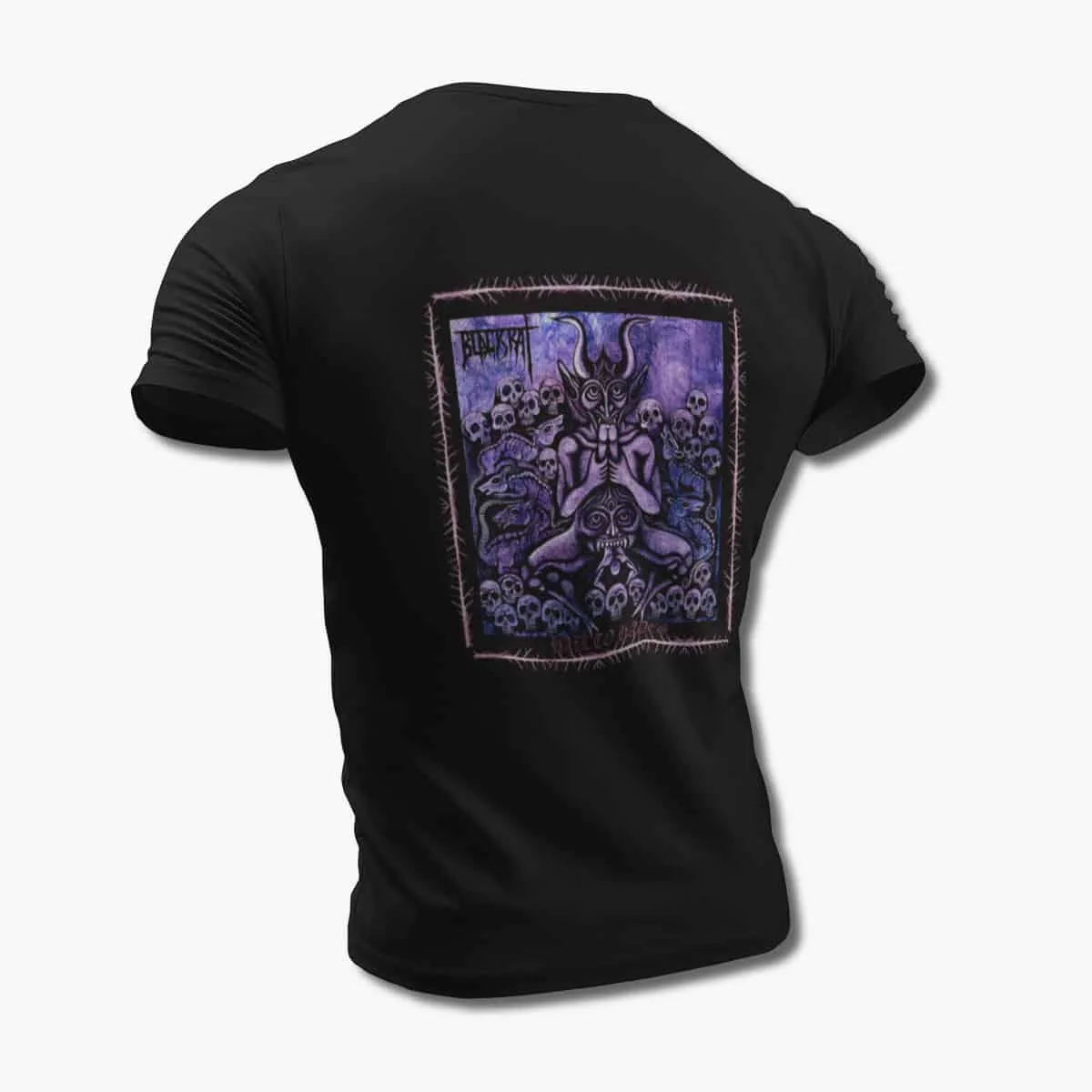 Blackrat Band T-Shirt, Blackrat Hail to Hades Black T-Shirt, Thrash Metal Merchandise