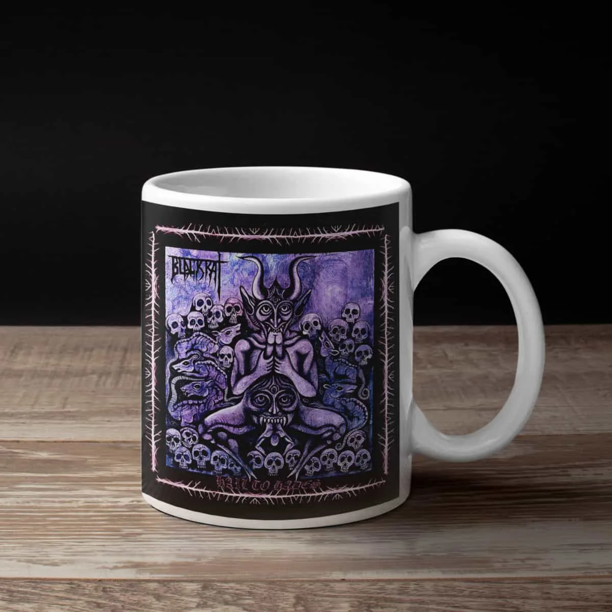 Blackrat Coffee Mug, Blackrat Hail to Hades Coffee Mug