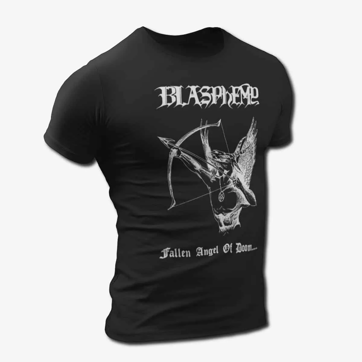 Blasphemy Band T-Shirt, Blasphemy Fallen Angel of Doom Artwork T-Shirt, Black Metal, Death Metal Merch