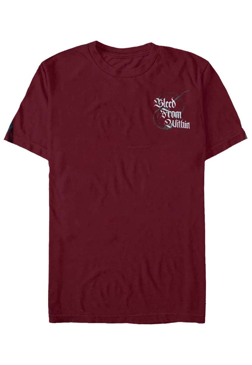 Bleed From Within Snake Maroon T-Shirt