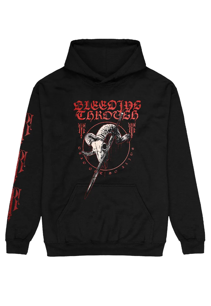 Bleeding Through Ram Skull Hoodie