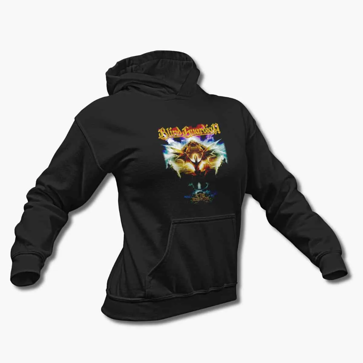 Blind Guardian Hoodie, Blind Guardian At The Edge Of Time Black Hooded Pullover, Power Metal Merchandise
