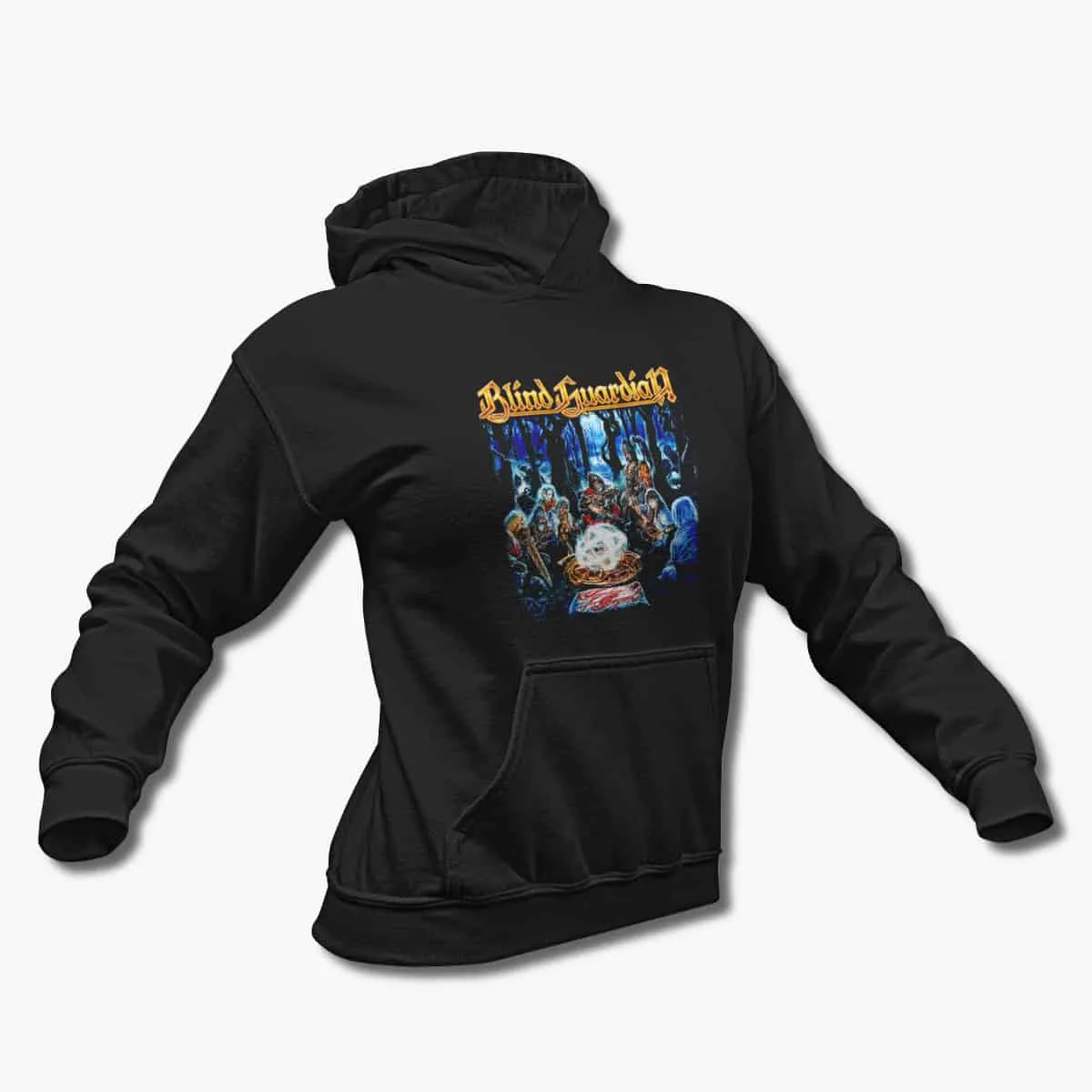 Blind Guardian Hoodie, Blind Guardian Somewhere Far Beyond Black Hooded Pullover, Power Metal Merchandise