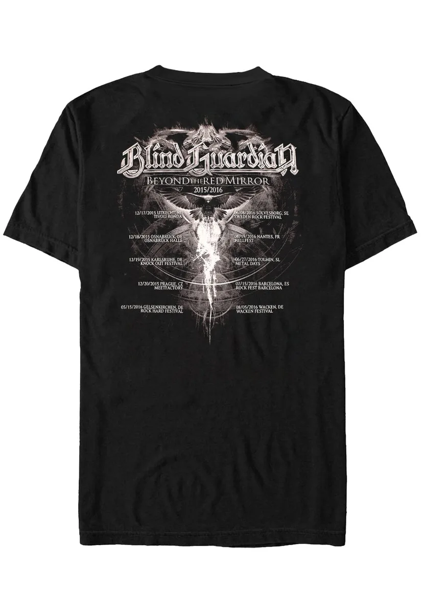 Blind Guardian Logo Tour 2015/2016 Black/White Ringer T-Shirt