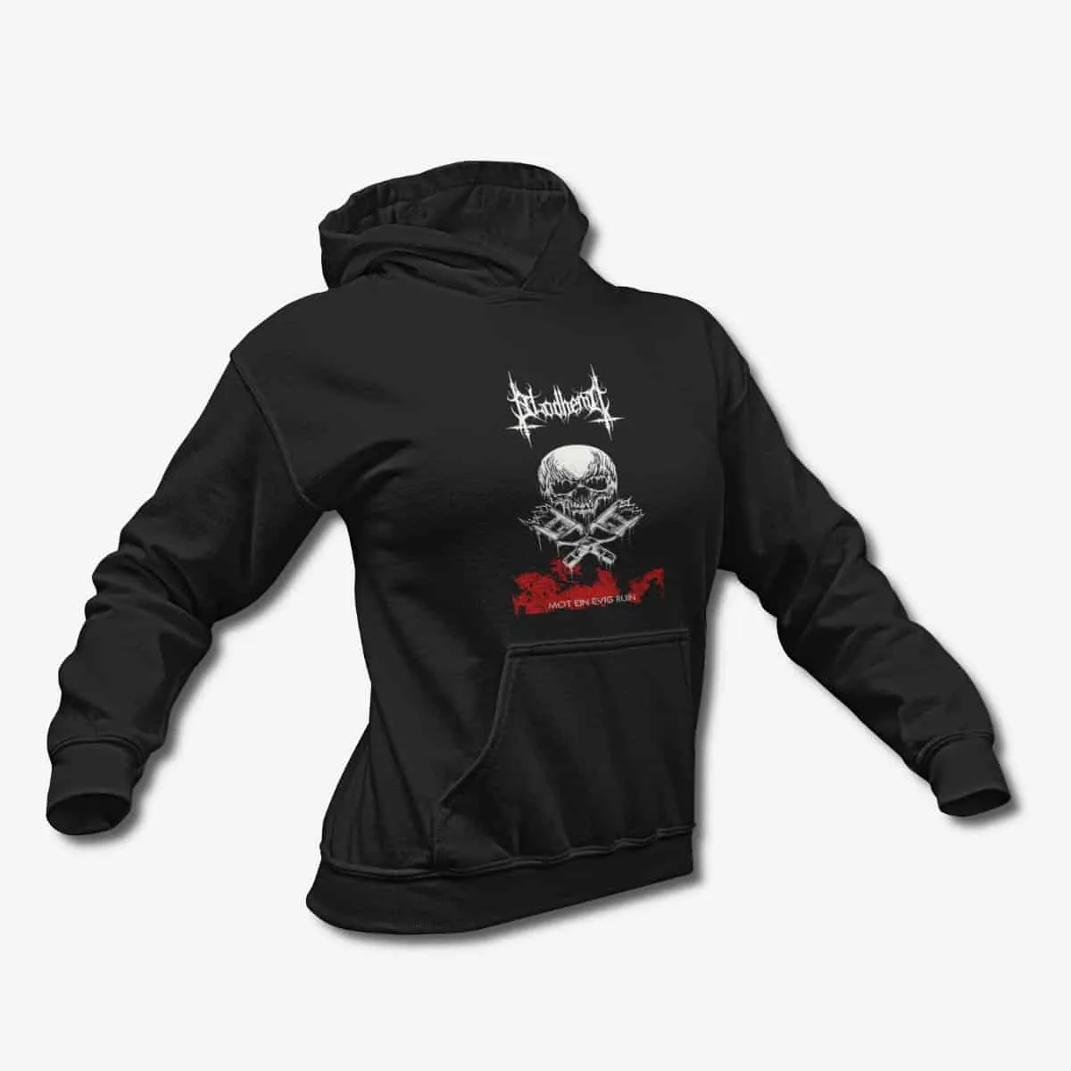 Blodhemn Hoodie, Blodhemn Mot ein evig ruin Black Hoodie, Black Metal Merchandise