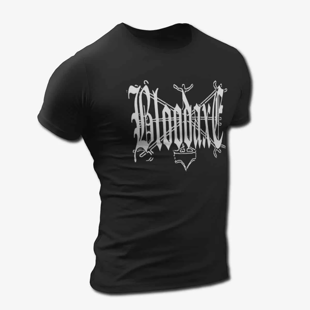 Bloodaxe Band T-Shirt, Bloodaxe Logo T-Shirt, Viking Metal, Black Metal Merch