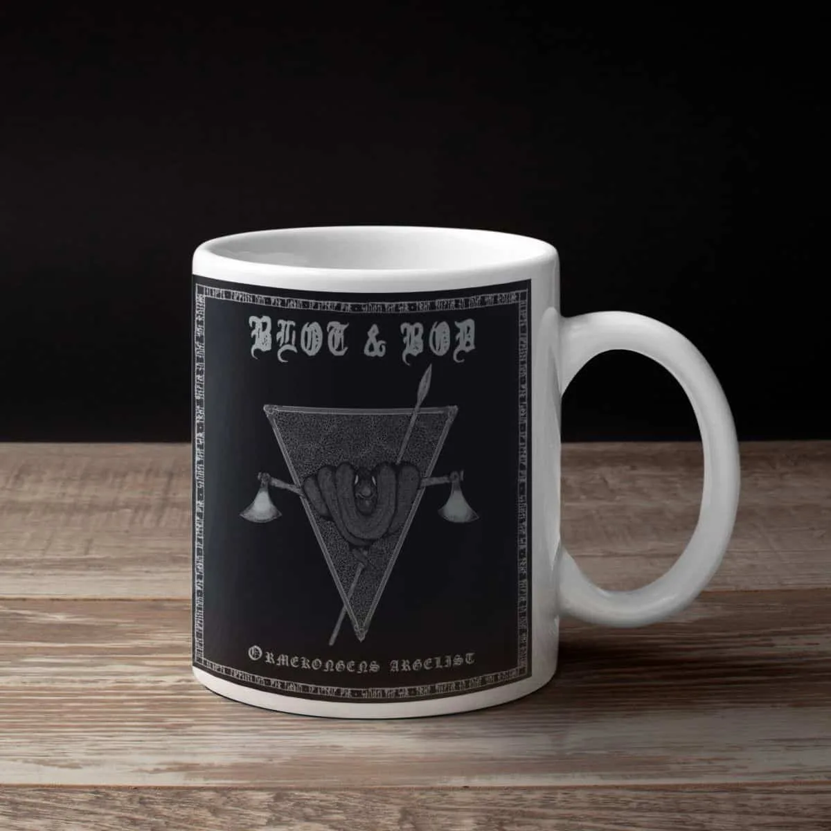 Blot & Bod Band Coffee Mug, Blot & Bod Ormekongens Argelist Mug