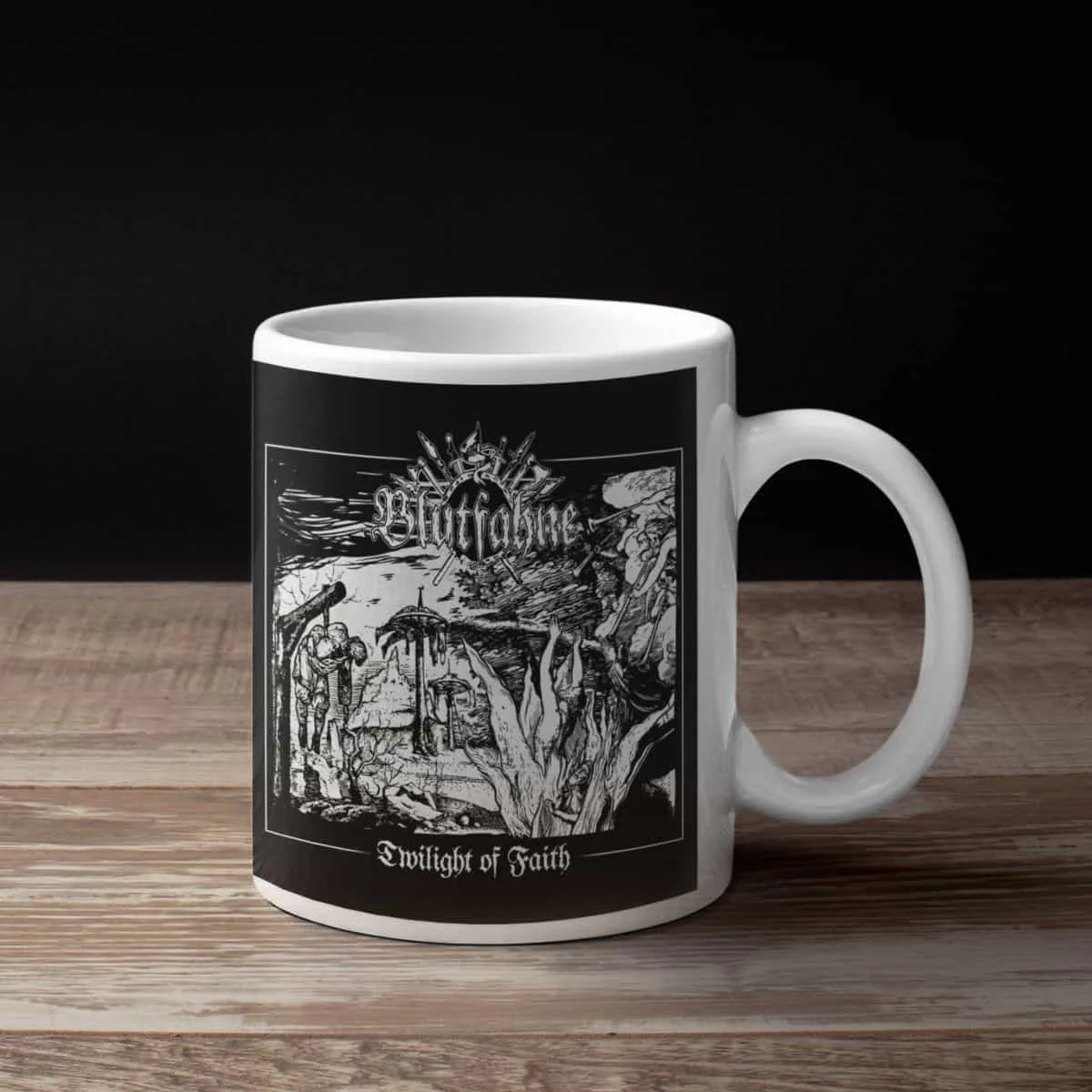 Blutfahne Band Coffee Mug, Blutfahne Twilight Of Faith Mug