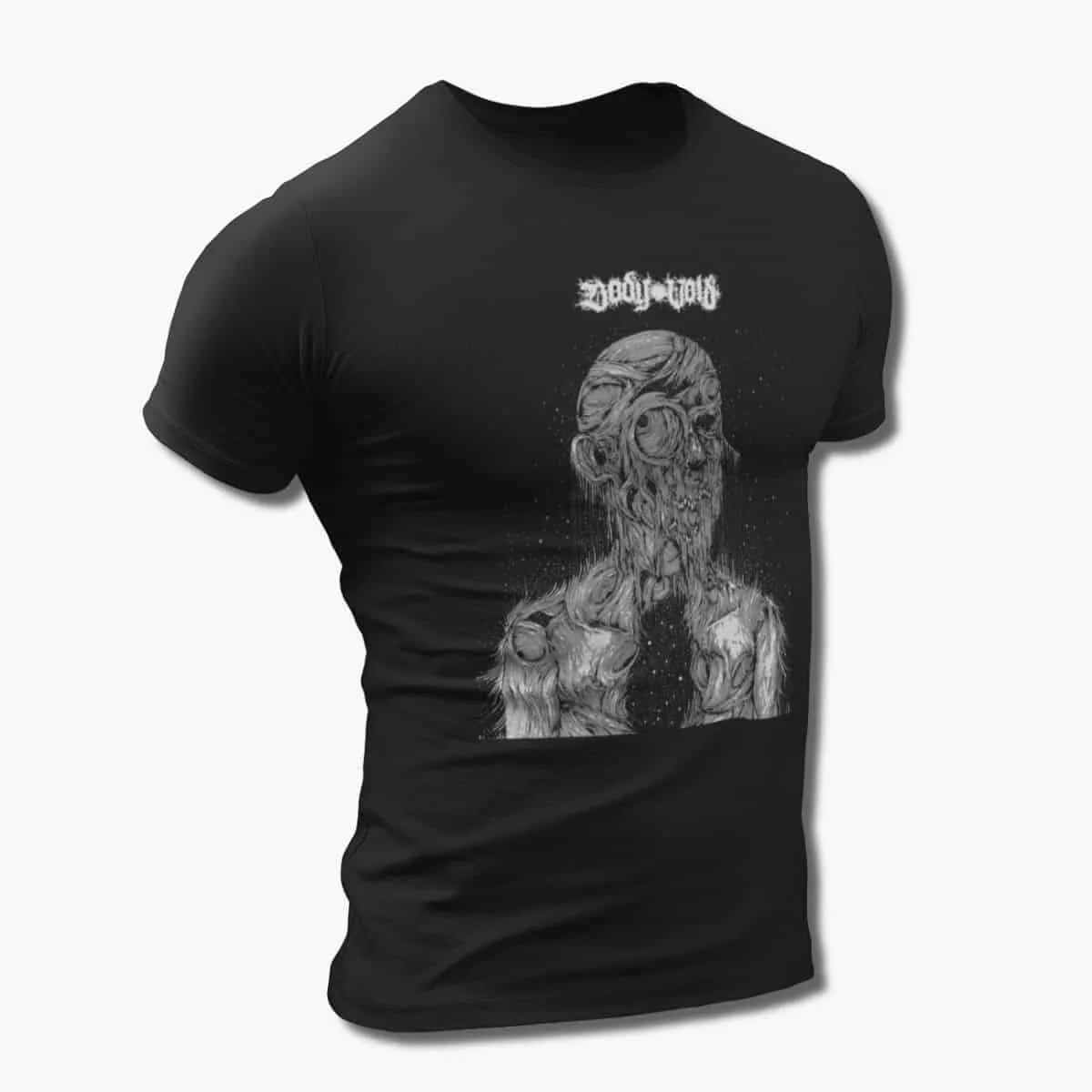 Body Void Band T-Shirt, Body Void You Will Know the Fear You Forced Upon Us Artwork Black T-Shirt, Doom Metal Merchandise