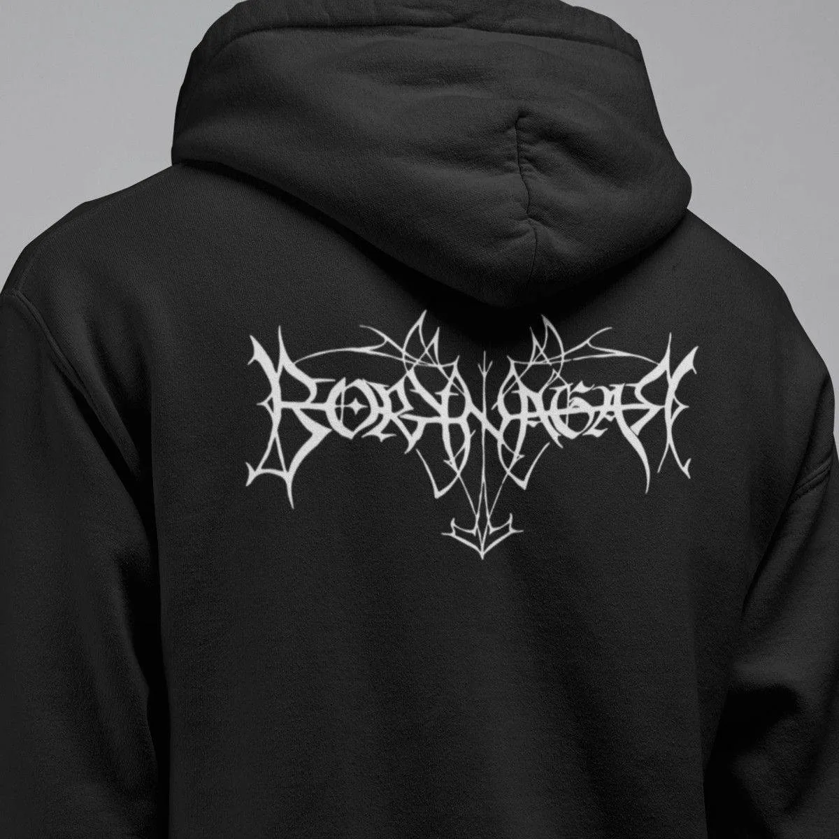 Borknagar Band Hoodie, Borknagar Logo Hooded Sweatshirt, Viking Metal, Folk Metal, Black Metal Merch