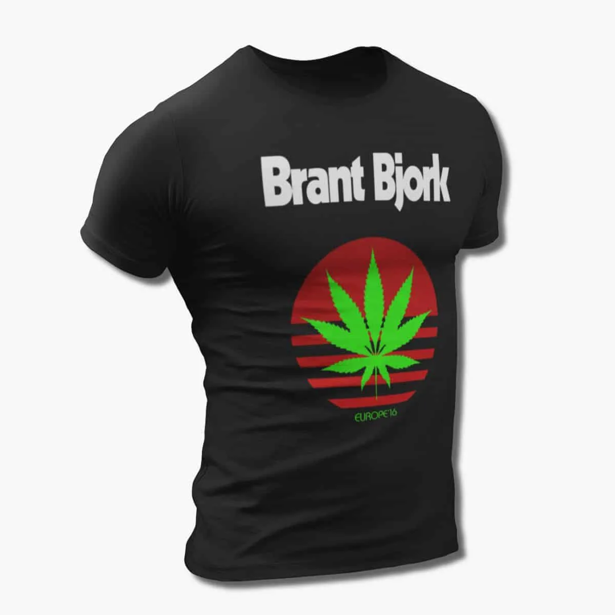 Brant Bjork Band T-Shirt, Brant Bjork Europe 16 Artwork Black T-Shirt, Heavy Metal Merchandise