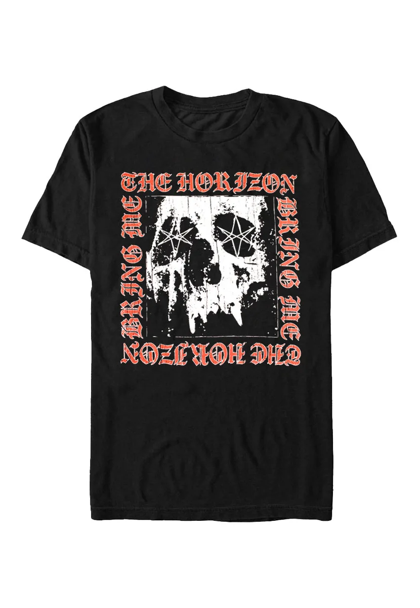 Bring Me The Horizon Metal Logo Skull T-Shirt