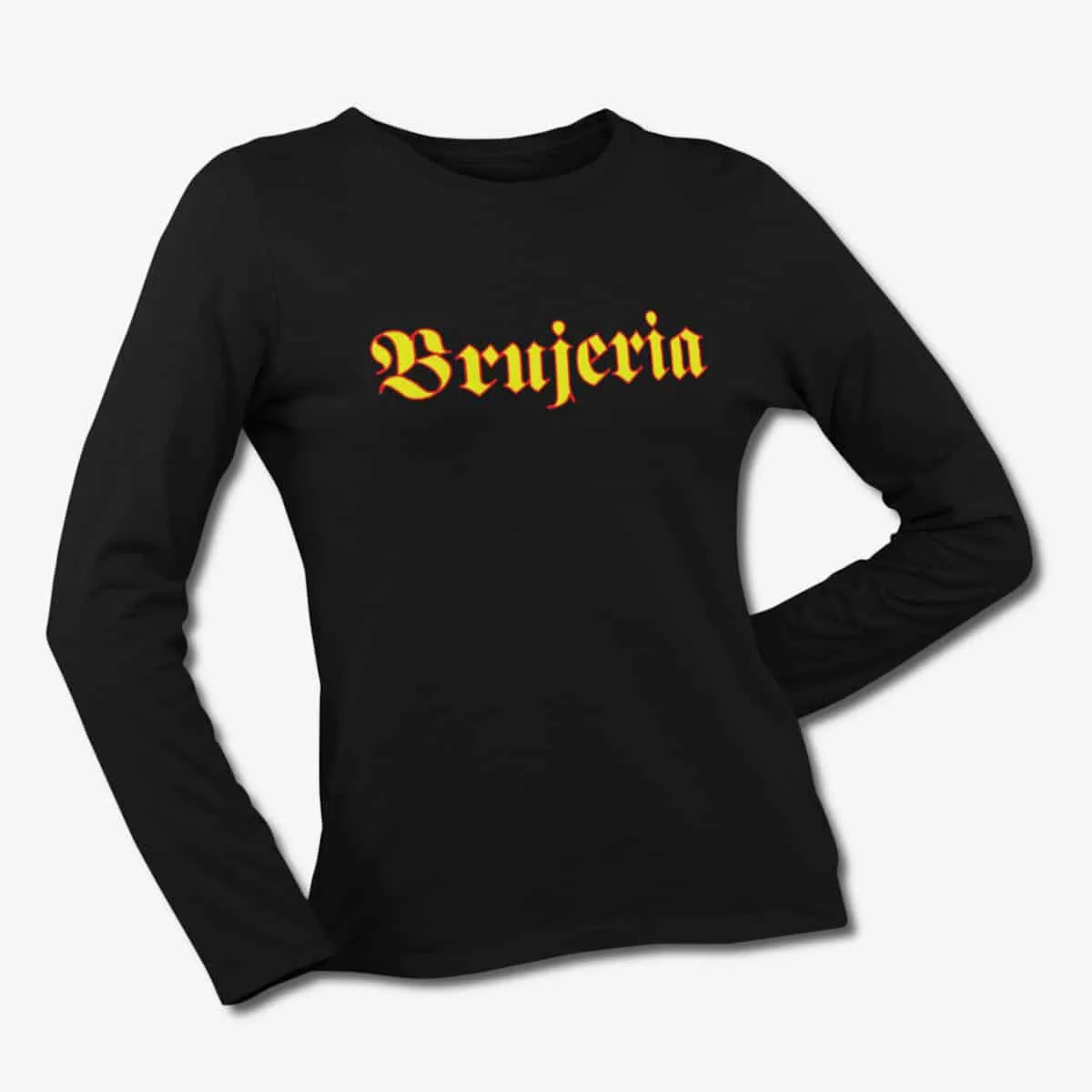 Brujeria Long Sleeve T-Shirt, Brujeria Band Logo Black Longsleeve T-Shirt, Death Metal Merchandise