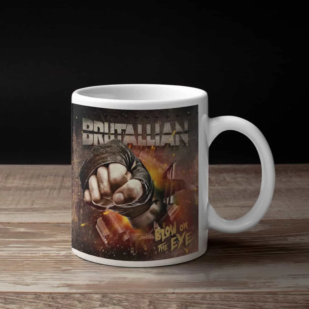 Brutallian Coffee Mug, Brutallian Blow On The Eye Coffee Mug