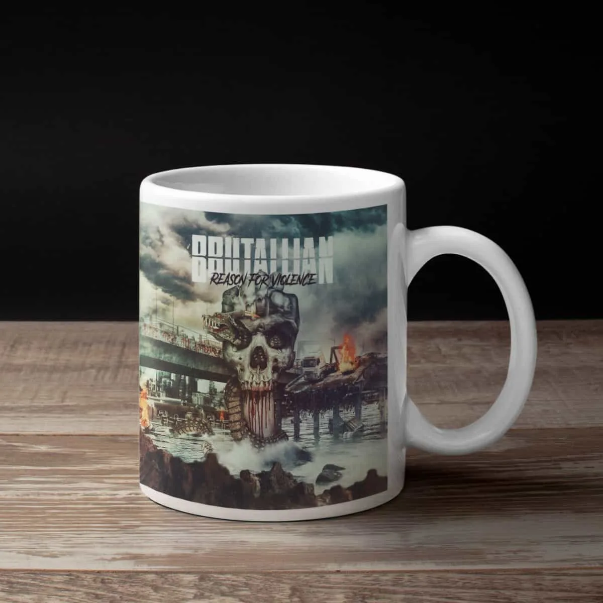 Brutallian Coffee Mug, Brutallian Reason for Violence Coffee Mug