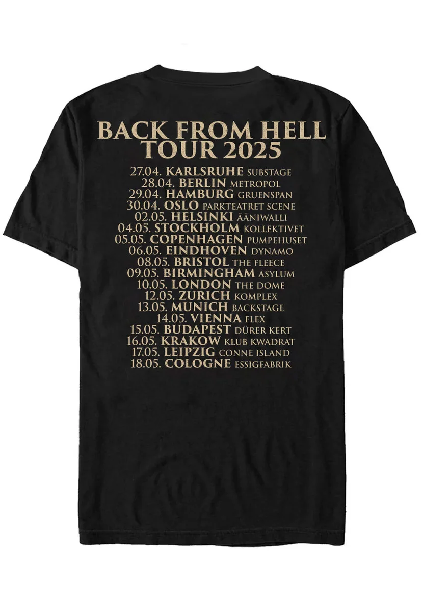 Caliban Back From Hell 2025 Tour T-Shirt