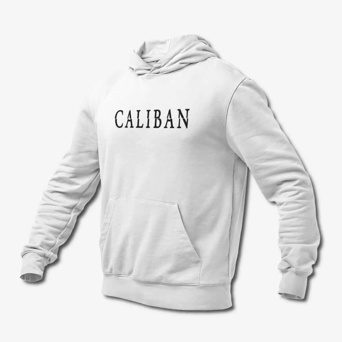 Caliban Hoodie, Caliban Band Logo White Hoodie, Metalcore Merchandise