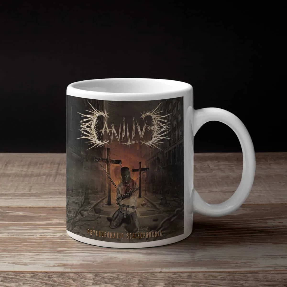 Canilive Band Coffee Mug, Canilive Psychosomatic Schizophrenia Mug