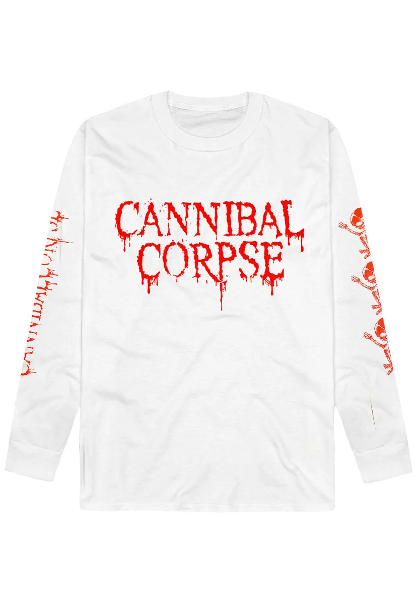 Cannibal Corpse Butchered At Birth White Long Sleeve