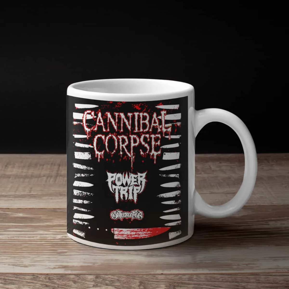 Cannibal Corpse Coffee Mug, Cannibal Corpse Power Trip &amp; Gatecreeper Live at St. Andrew's Hall Coffee Mug