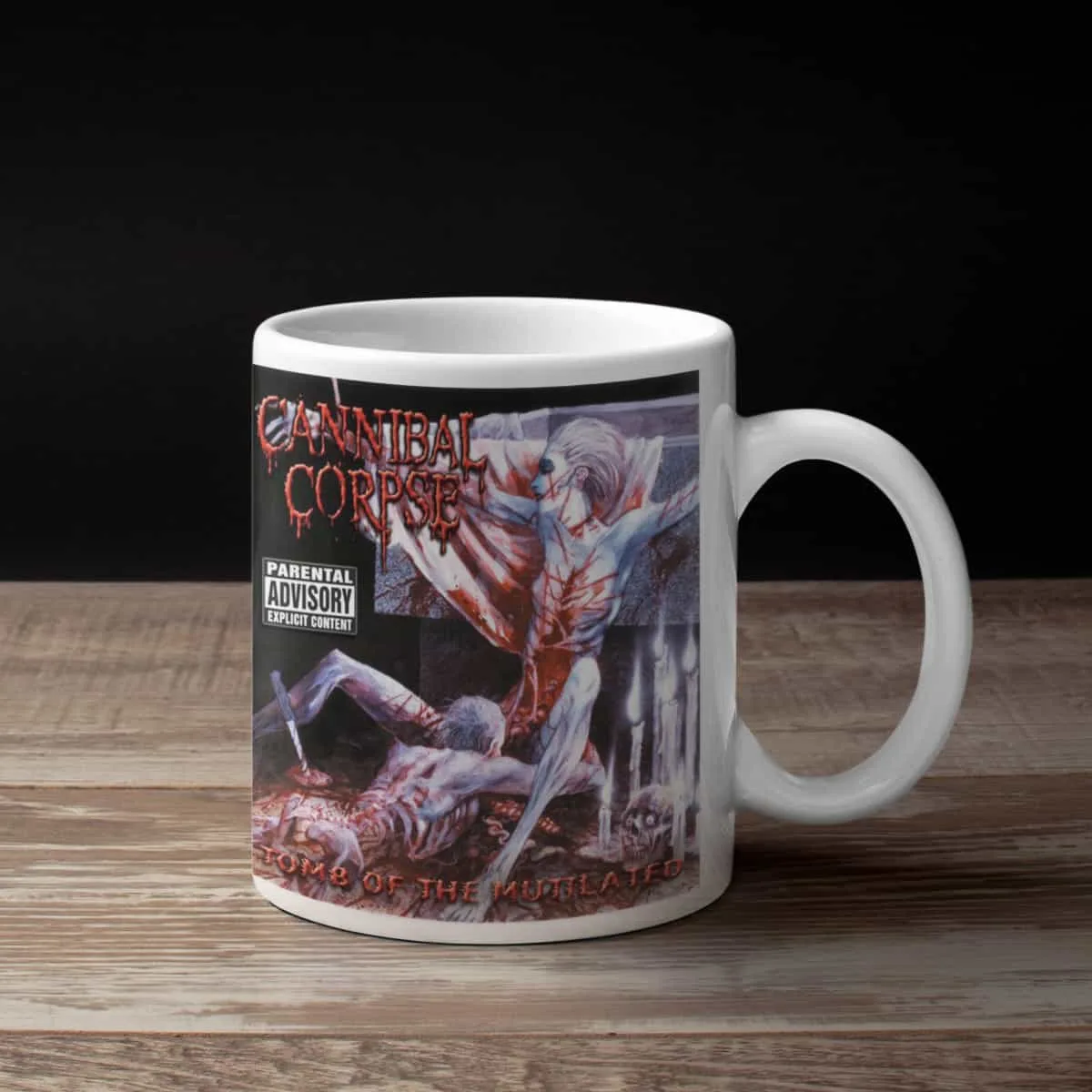 Cannibal Corpse Coffee Mug, Cannibal Corpse Tomb Of The Mutilated Coffee Mug