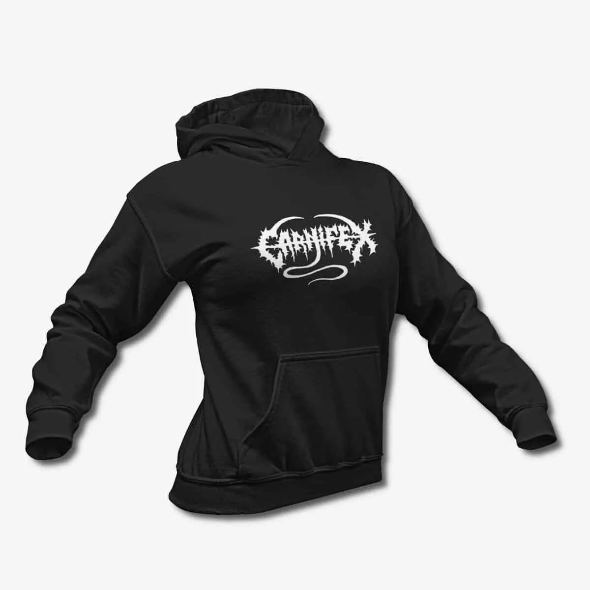 Carnifex Hoodie, Carnifex Band Logo Black Hoodie, Death Metal Merchandise