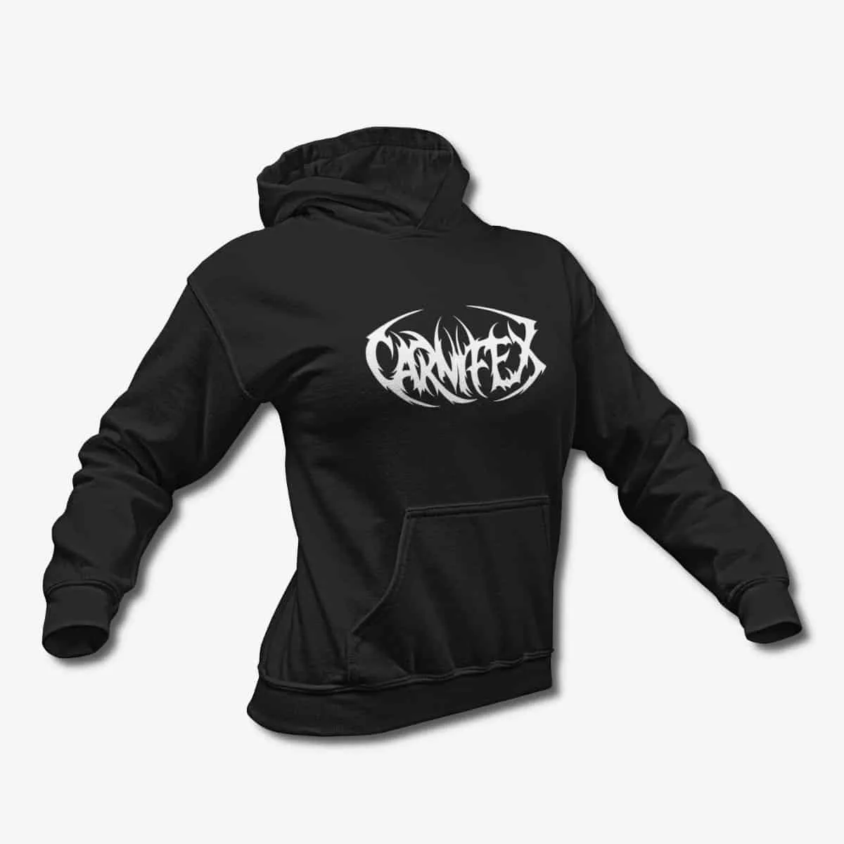 Carnifex Hoodie, Carnifex Band Logo Black Hoodie, Deathcore Merchandise
