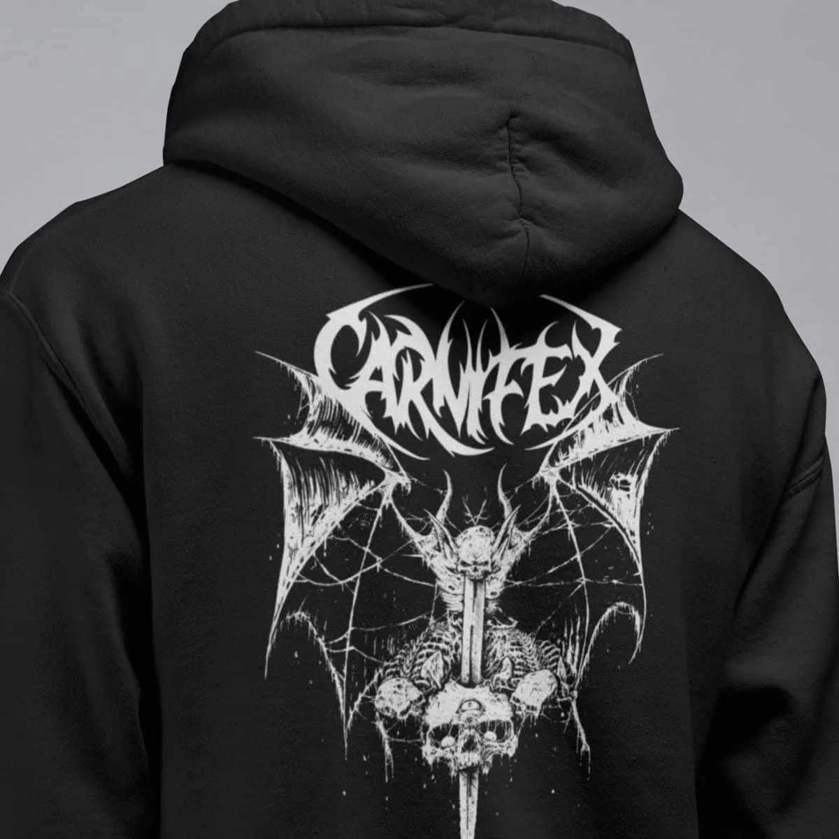 Carnifex Hoodie, Carnifex Logo Artwork Hooded Sweatshirt, Deathcore Merch