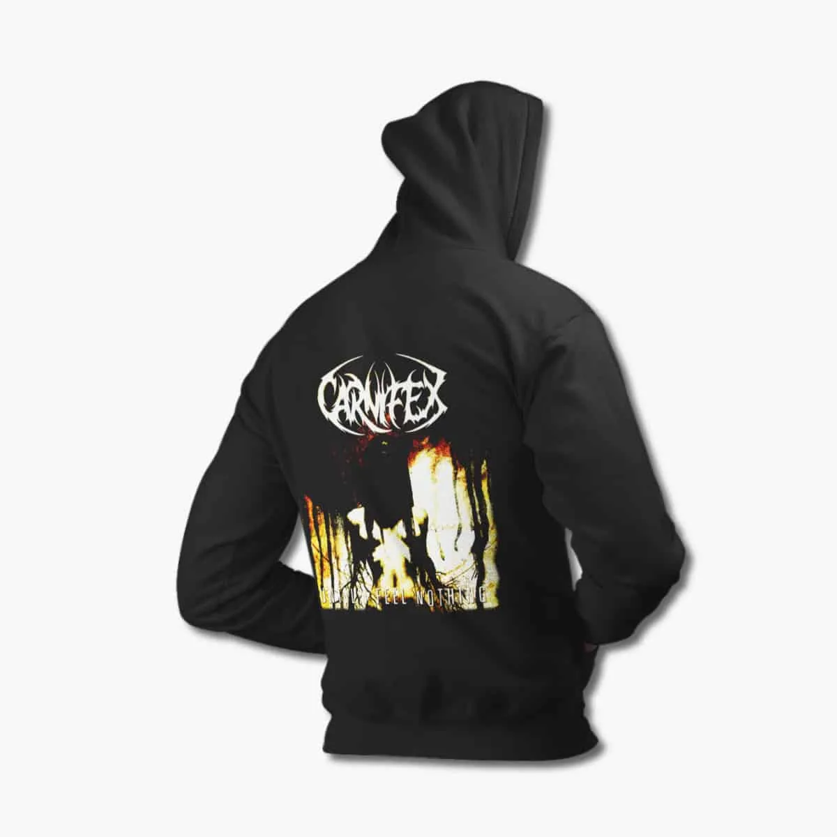 Carnifex Hoodie, Carnifex Until I Feel Nothing Black Hoodie, Deathcore Merchandise