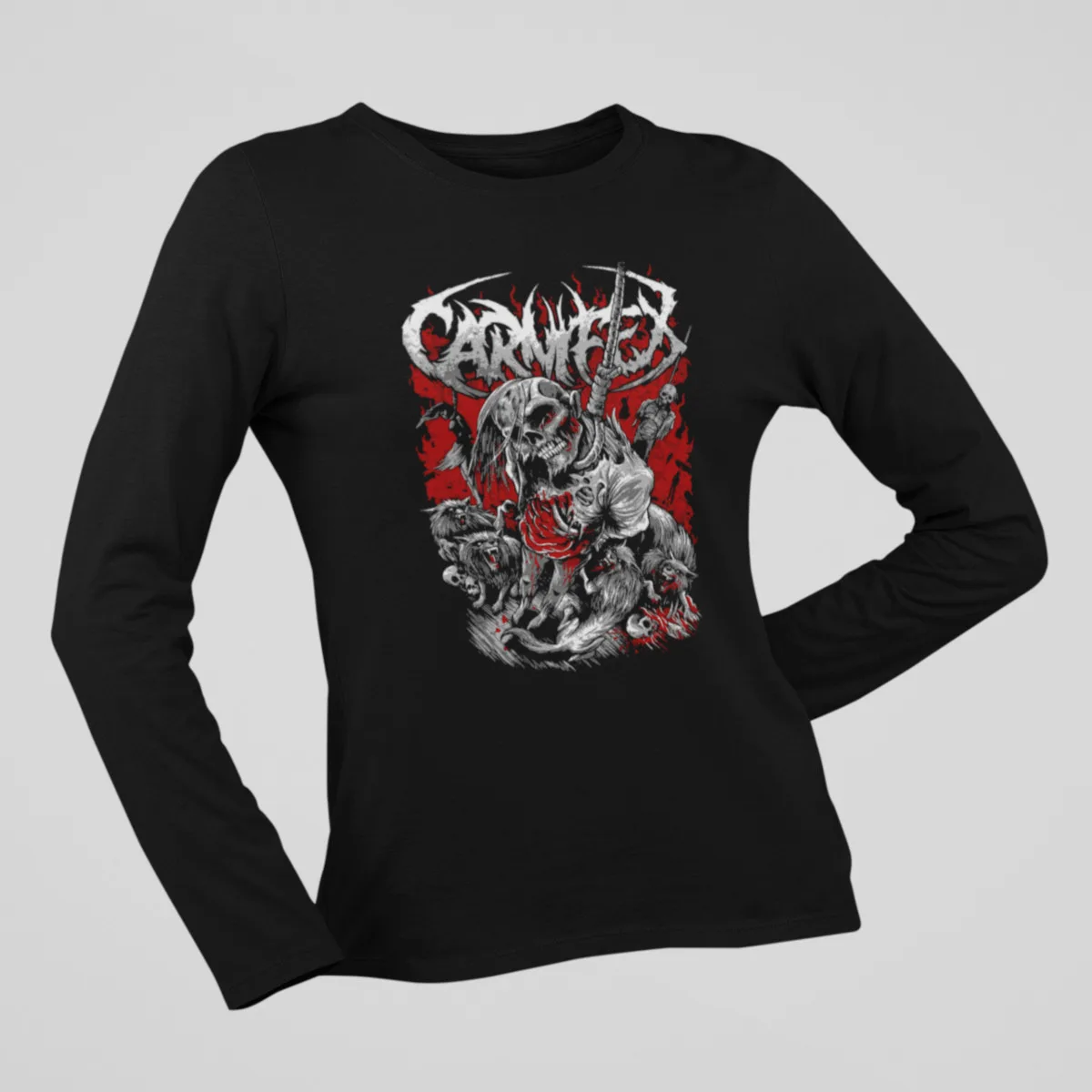Carnifex Long Sleeve, Carnifex Artwork Black Longsleeve
