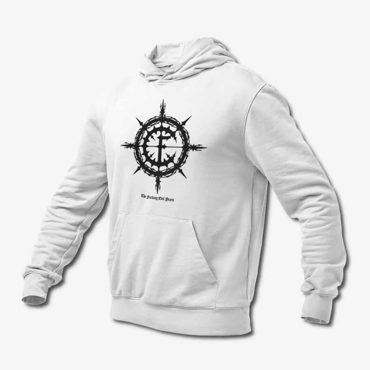 Carpathian Forest Hoodie, Carpathian Forest The Fucking Evil Years White Hoodie, Black Metal Merchandise