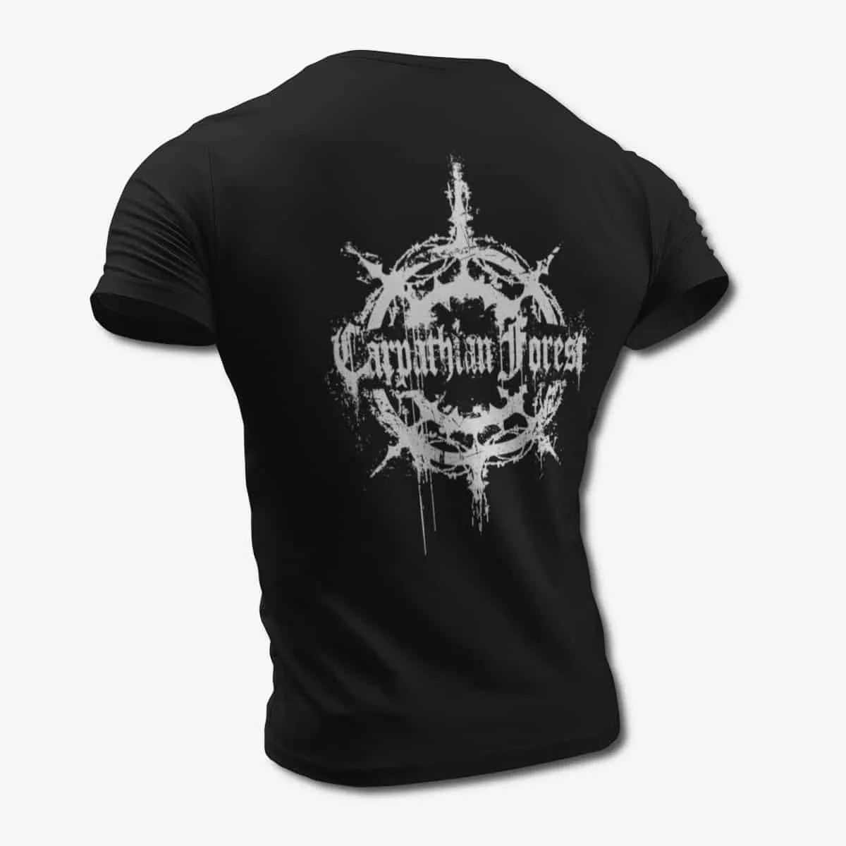 Carpathian Forest T-Shirt, Carpathian Forest Logo Black T-Shirt, Black Metal Merchandise