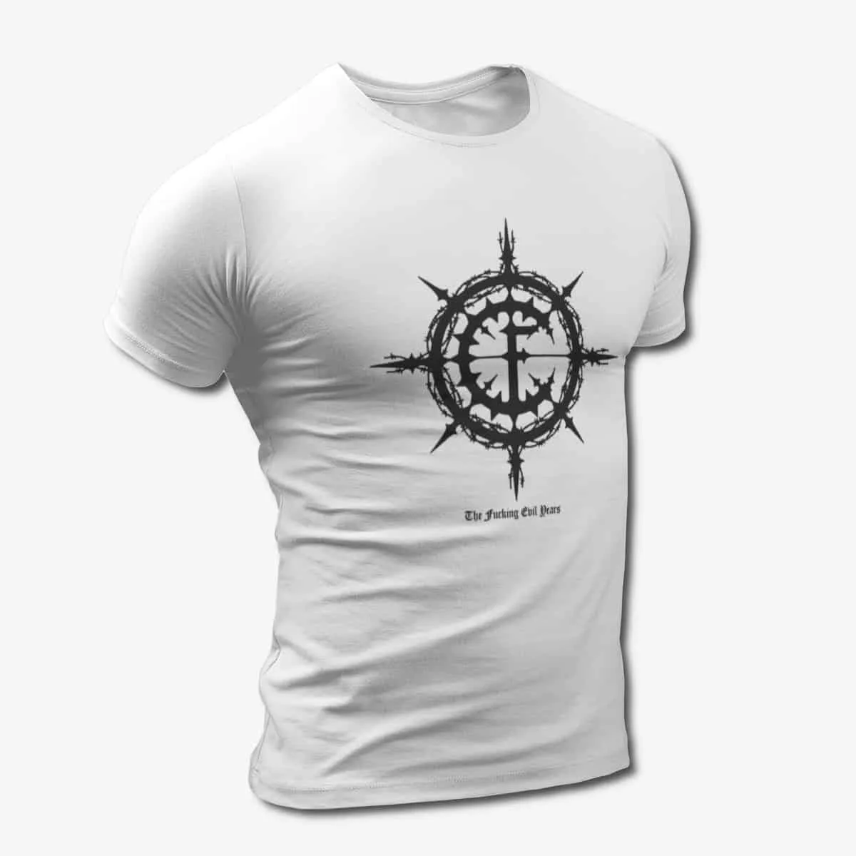Carpathian Forest T-Shirt, Carpathian Forest The Fucking Evil Years White T-Shirt, Black Metal Merchandise