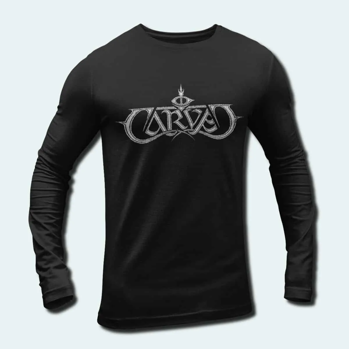 Carved Band Long Sleeve T-Shirt, Carved Logo Longsleeve Tee, Symphonic Death Metal Merch
