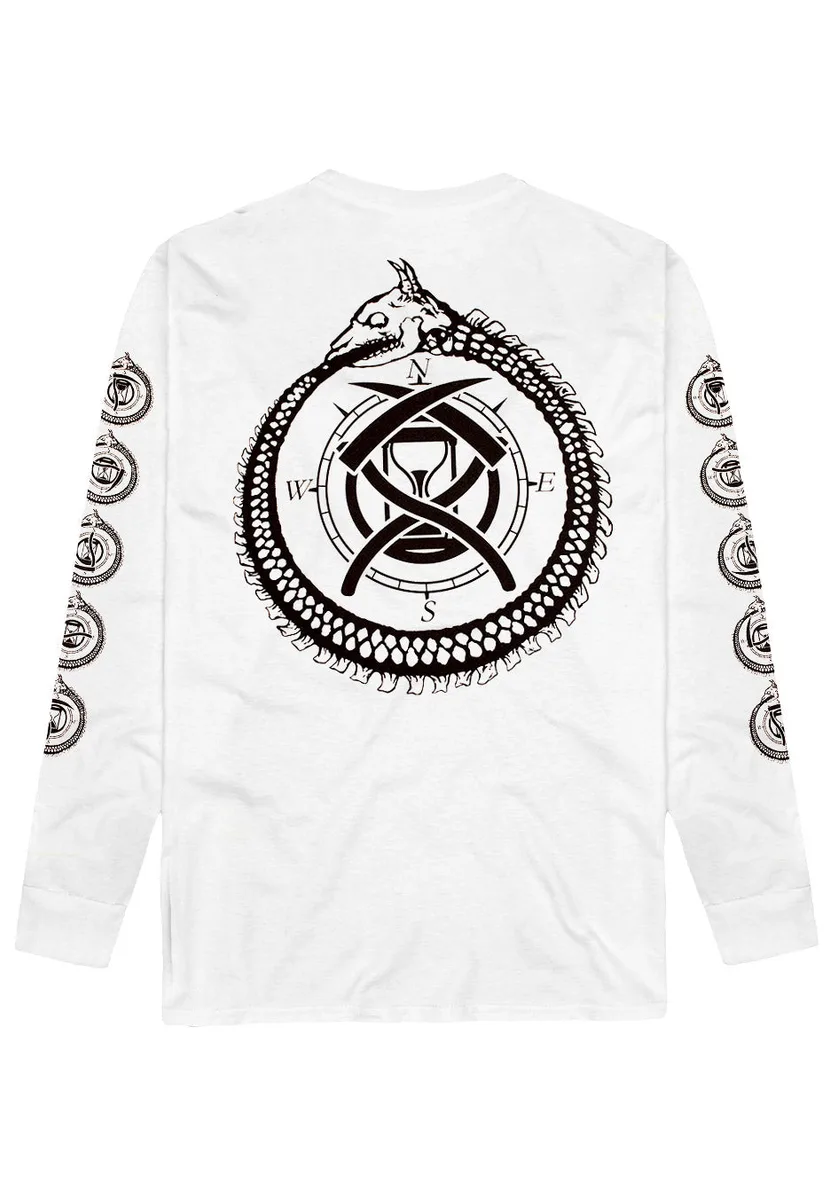 Cattle Decapitation Ouroboros White Long Sleeve